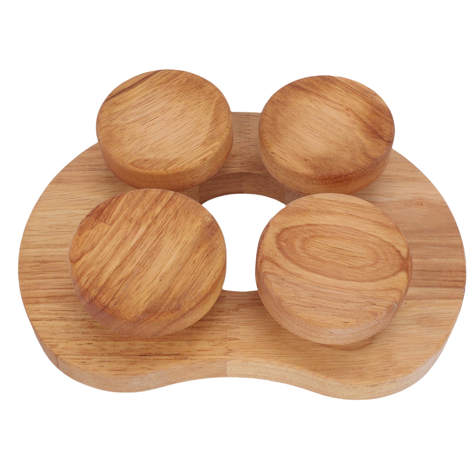 Wooden Sauna Headrest with Rotatable Disc Sauna Pillow for Neck Shoulder Pain Head Relaxation