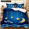Moon Duvet Cover Cartoon Moon Stars for Toddler Boys Girls Bedding Set Bedclothes Double Queen King Size Polyester Qulit Cover