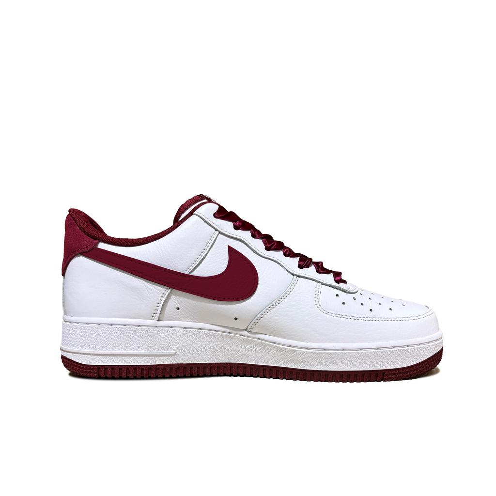 Nike Air Force 1 Auspicious Snow Plum Blossom Anti-Slip Wear-Resistant Low-Top Skateboard Shoes Men's Red White HM9483-100(Team619-)