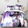 Demon Slayer Agatsuma Zenitsu Duvet Cover Set HD Comforter Cover for Boys Bedding Sets Bedclothes Bedroom Decor
