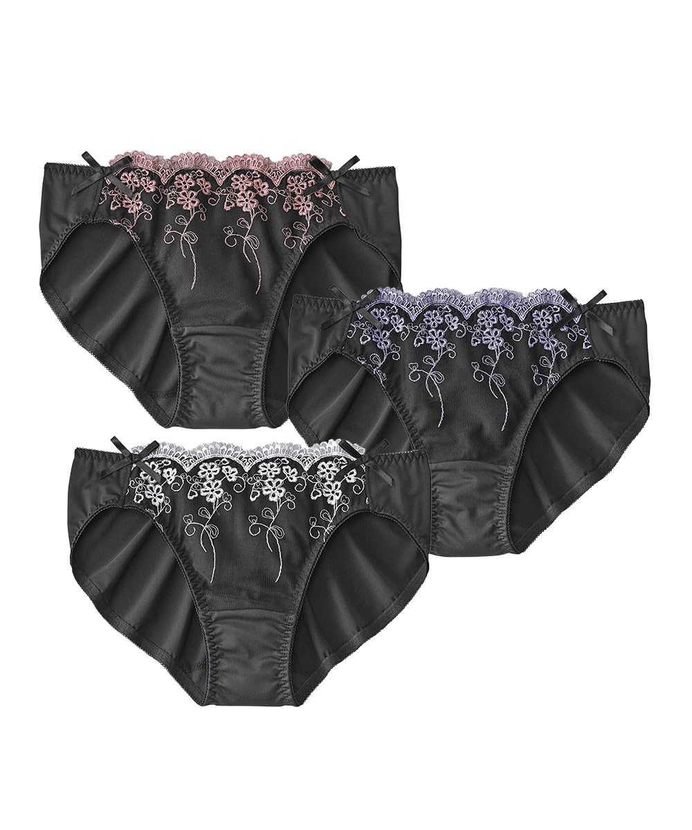 

Nissen Regular Floral Lace Coordinating Dark 3L Women s Shorts, Shorts, 3-Pack (Triumph), Color,