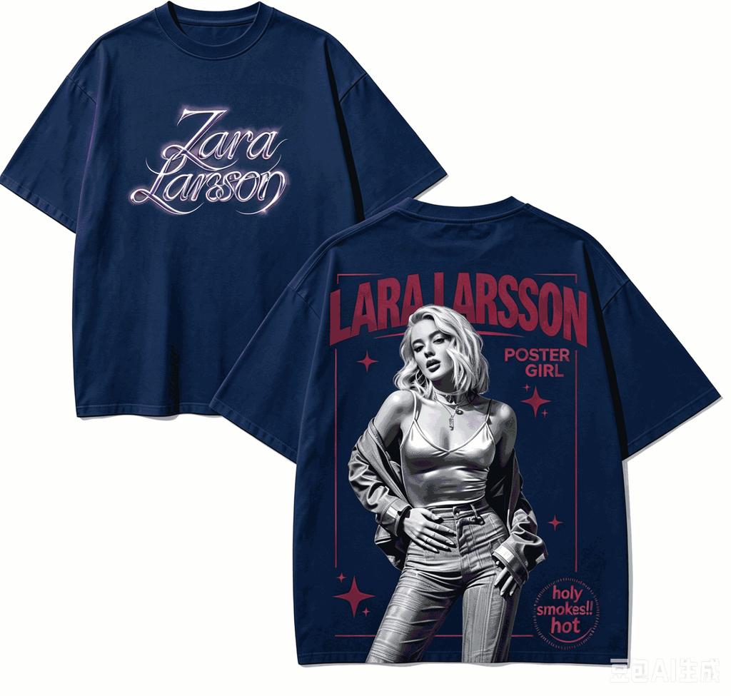 Zara Larsson Gift T-shirt Men Women Harajuku Oversized Unisex Short Sleeve Streetwear High Quality Couples Hot Product Comfortable