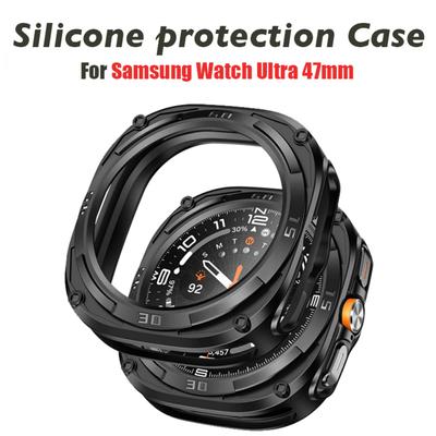Screen Protector for Samsung Galaxy Watch Ultra Case 47mm Accessories Hard PC Frame Protective Bumper Galaxy Watch Ultra Cover
