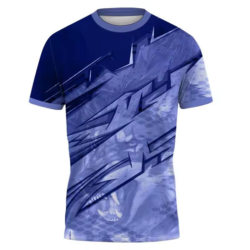 Summer New 3D Animal Wolf Horse Men T-shirt Fashion Casual Personality Print short sleeve t-shirts Sports harajuku streetwear