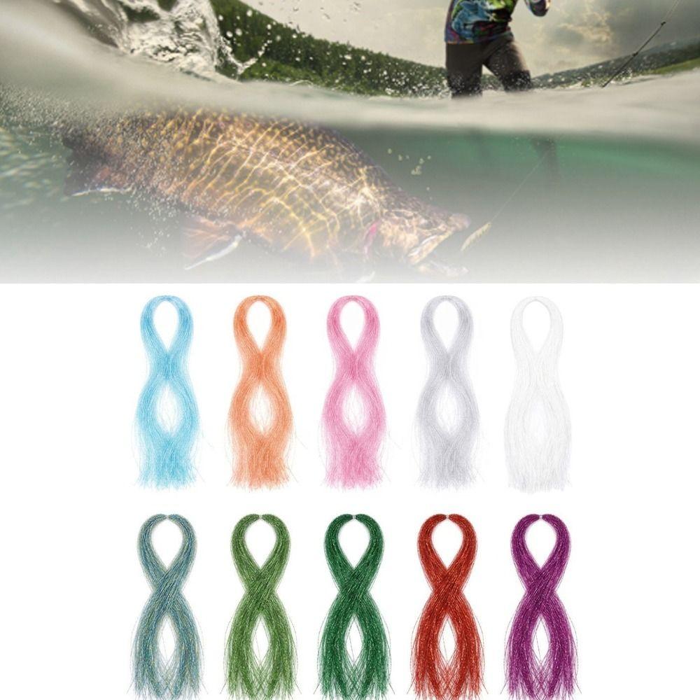 10 Packs 35cm Fly Fishing Tying Material 10 Colors Fishing Lure Tying Material  Fly Fishing Tools
