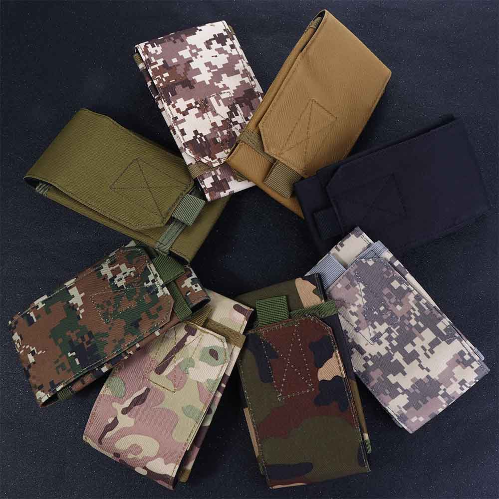 

Nylon Waist Belt Case Mobile Phone Bag Waist Bag Outdoor Belt Bag Zipper Waist Pack Army Waist Bag Khaki