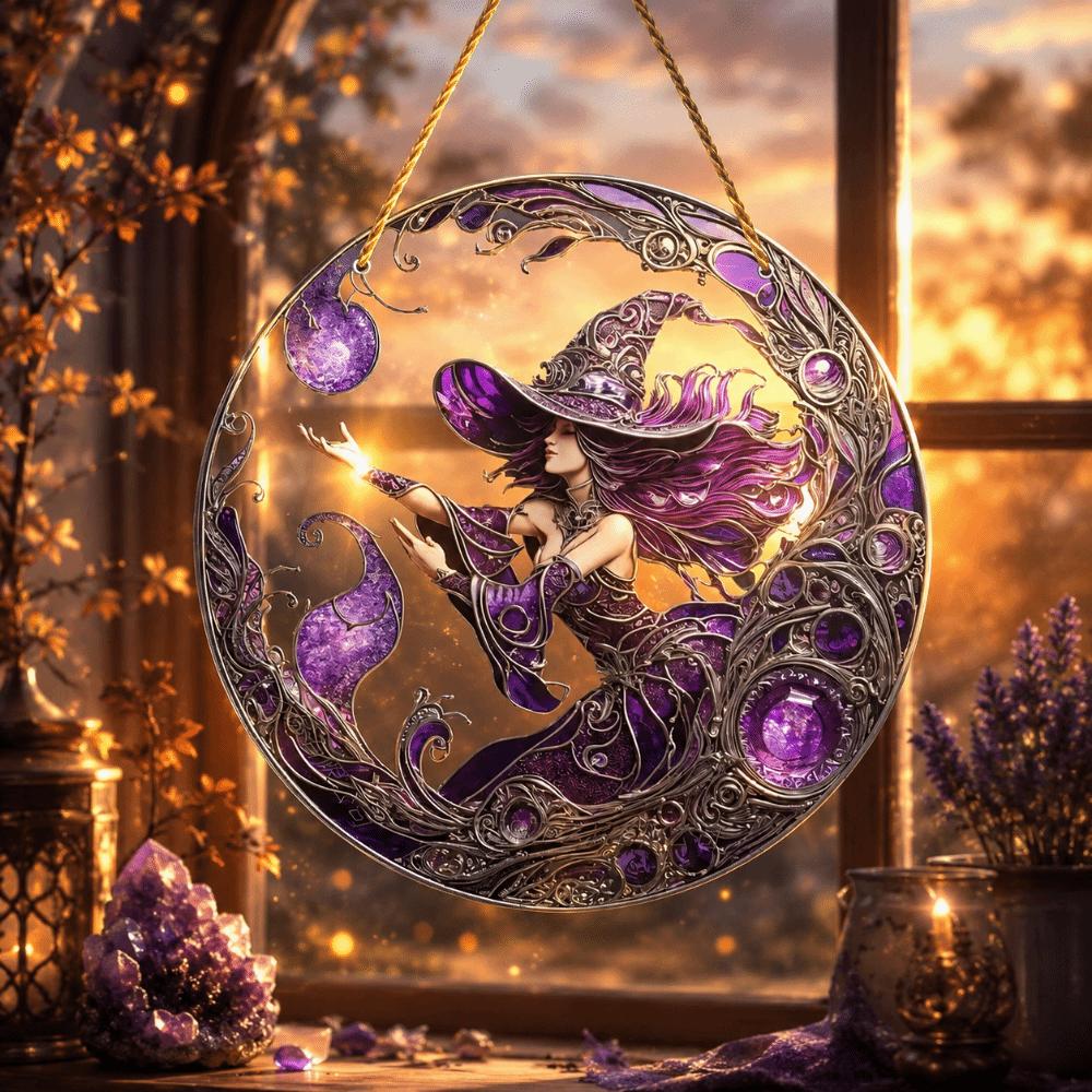 Creative Design 2D Flat Acrylic Wall Decoration Cat Bird Sun Catcher Hummingbird Colorful Window Decor Garden Decorative