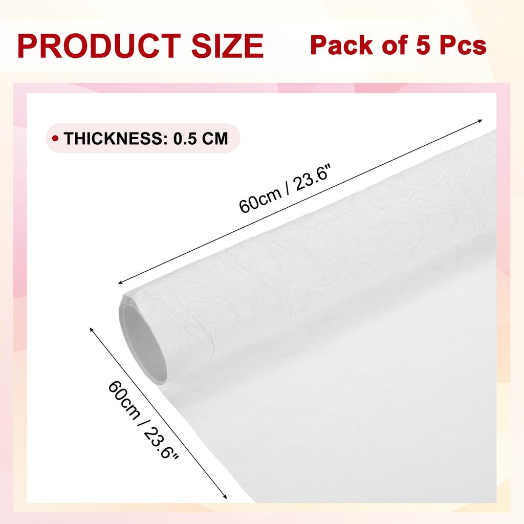 5pcs Flower Wrapping Paper Waterproof Bouquet Wrapping Paper Gift Wrapping Paper Birthday Wedding Ceremonies Paper Sheet
