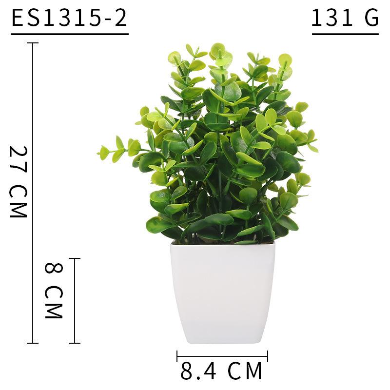 Simulated Plant Decorative Potted Plants, Indoor Desktop Simulated Green Plant Ornaments, Plastic Plant Potted Plants