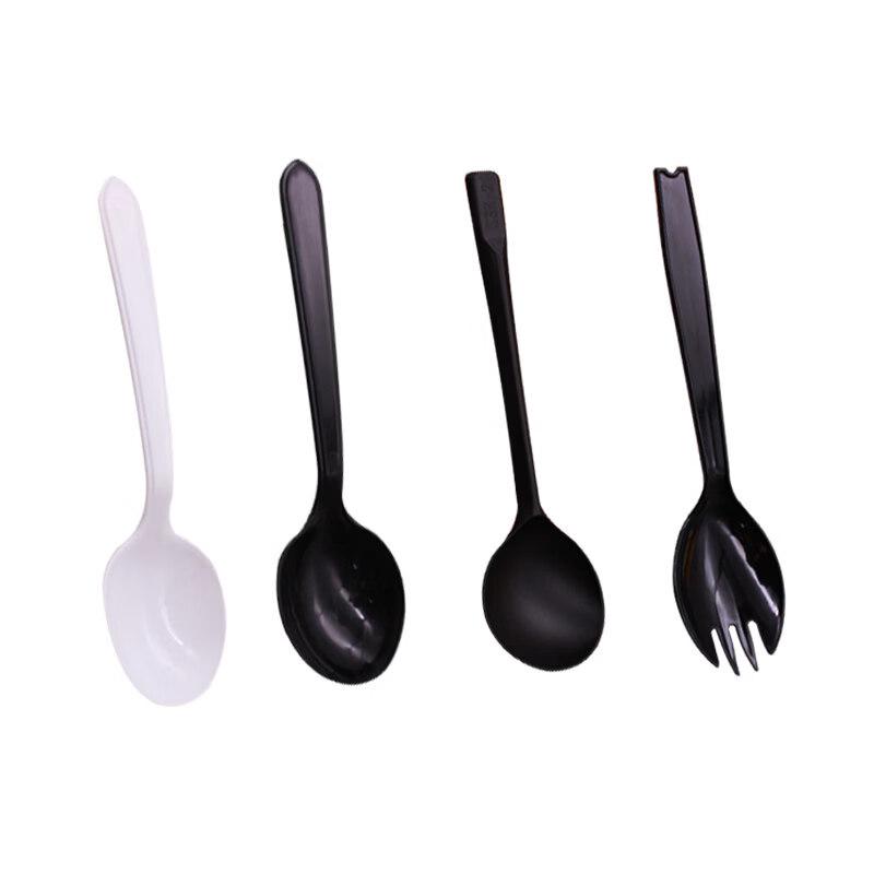 Thickened Disposable Corn Starch Spoon & Napkin Set