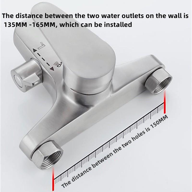 Household Stainless Steel Shower Faucet Ceramic Valve Core Bathtub Faucet Bathroom Hot And Cold Mixing Valve Faucet