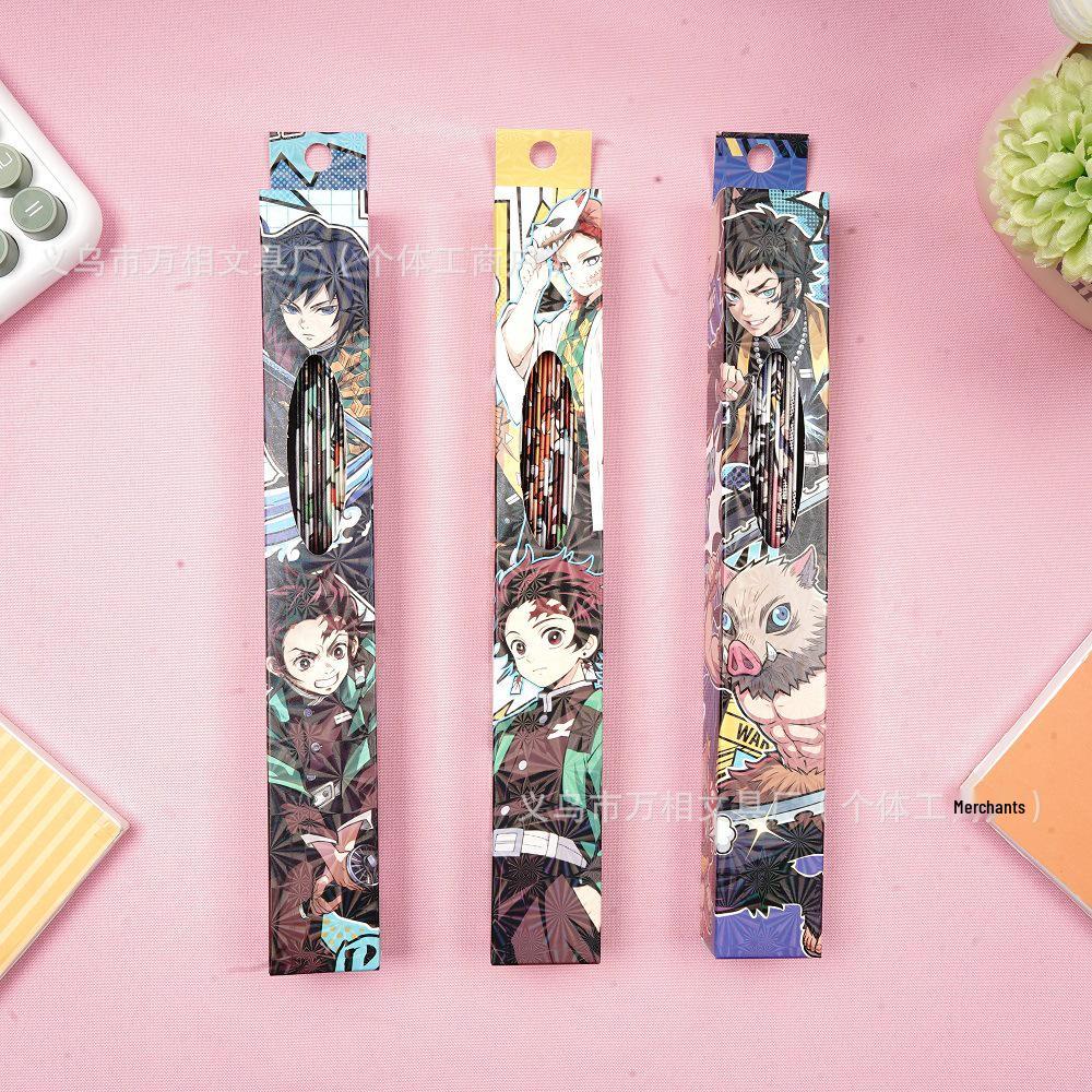 New 8-inch Folding Demon Slayer Fan: Cartoon Tanjiro & Nezuko Portable Summer Cool Fan