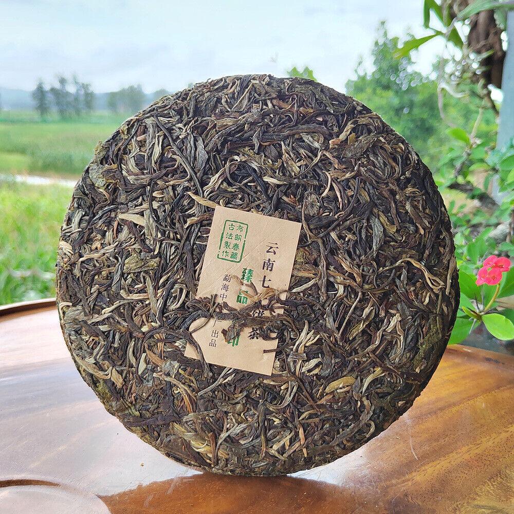 357g Chinese Pu-erh Tea Cake Raw Old Tree Pu'er Tea Health Care Yunnan Green Tea