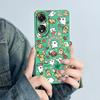 For OPPO A78 4G Phone Case CPH2565 Cover Soft Silicone Cute Panda Flower Boys Girls Painted Shell Funda Protective Casing Coque