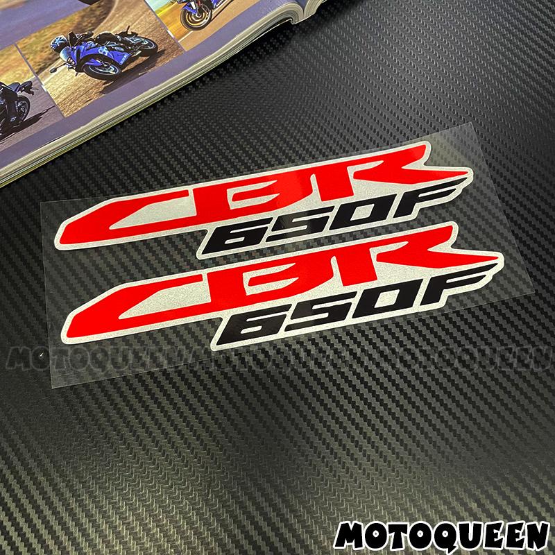 

Motorbike Motorcycle PVC Decals Tank Pad Helmet Shell Wind Side Cover Box Decor Label Logo Stickers for Honda CBR 650F CBR650F Length 20cm