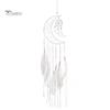 Puntos Home Dormitory Wisząca ozdoba ścienna Dekoracja księżycowa Pióro Łapacz snów Wiszący