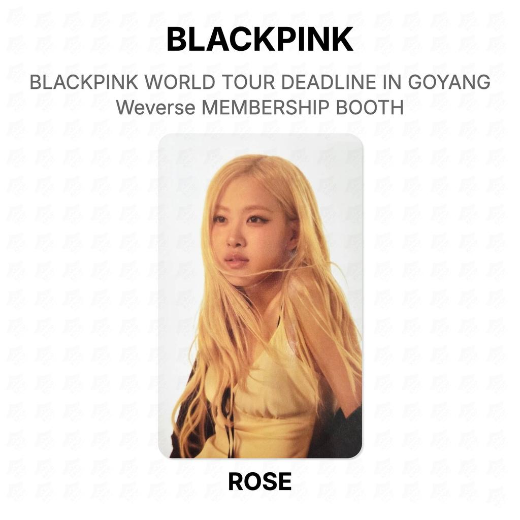 BLACKPINK WERELDTour DEADLINE IN GOYANG Weverse LIDMAATSCHAP STAND Officiële Fotokaart