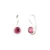 Pink Tourmaline Gemstone 925 Sterling Silver Jewelry Handcrafted Earrings 0.93" EE-177-15