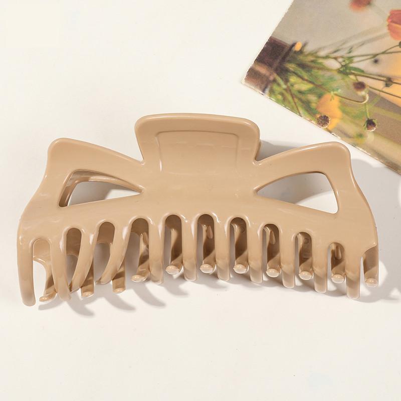 Korean Style Acrylic Solid Color Hair Clip Women's High-end Fashion Shark Clip Hair Accessories