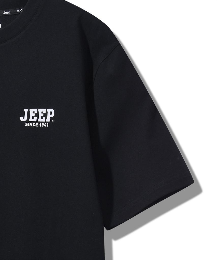 JEEP [2Pack] 170G Single Airgram Layered Short Sleeve T-Shirt (Jq5Tsu150Bk)