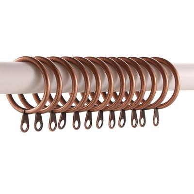 5 Colors Practical Metal Heavy Duty Hanging Hooks Curtain Rings Roman Circle For Curtains Rods