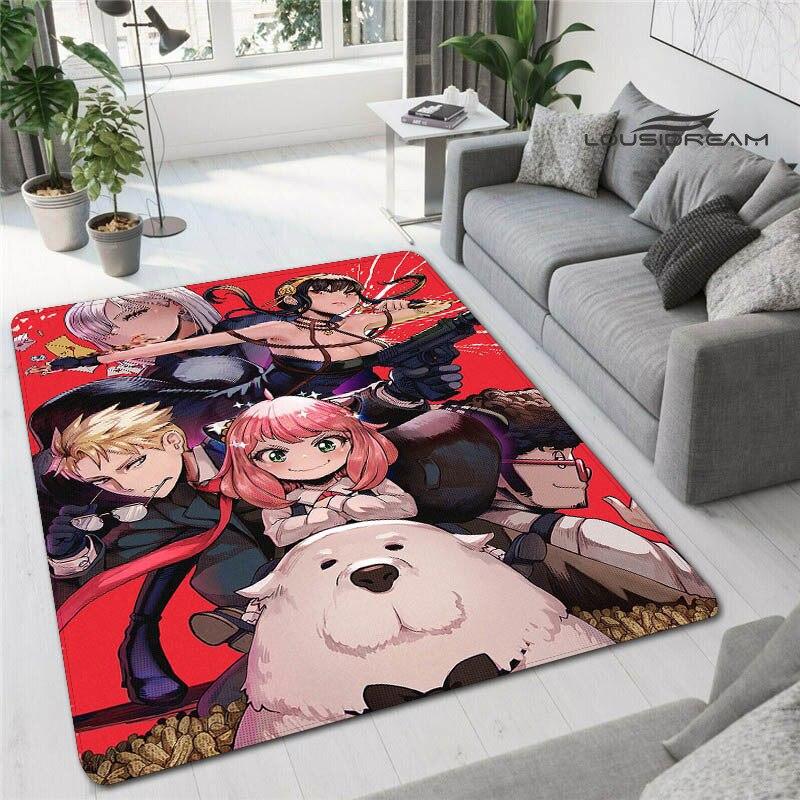 

spy x family аніме принт килим дитячий килим вітальня спальня красивий нековзний килим реквізит для фотографії подарунок на день народження 120x160cm