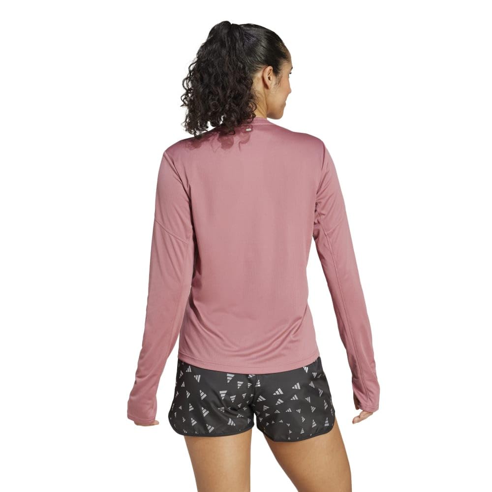 Adidas Běžecké Dlouhý Rukáv Run It Dlouhý Rukáv IEJ74 Karmínové Tričko Tričko Dámské Z Druhé Ruky (IW8458) J/S