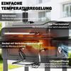 Charcoal BBQ Grill with Adjustable Charcoal Pan, Large Barbecue Grill Smoker with Side Tables, Temperature for Outdoor
