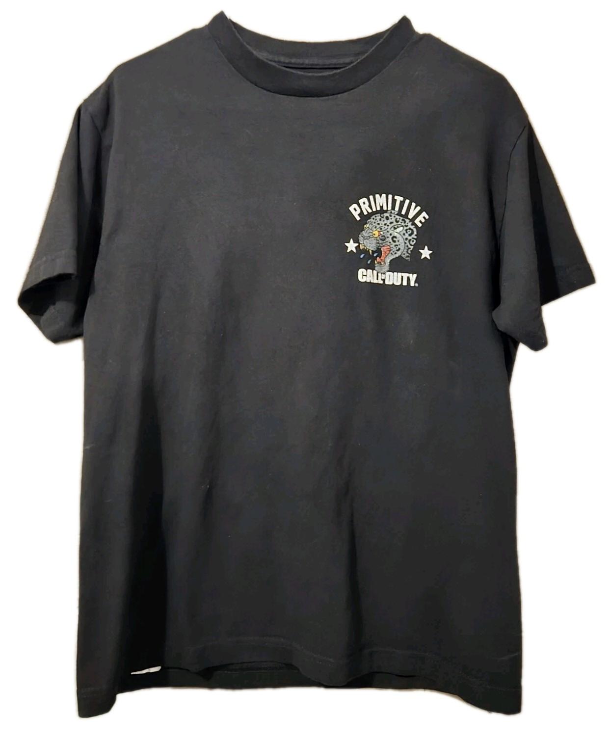 Primitive x Call Of Duty MW Shirt Mens Medium Jaguar Black Double Sided Unisex T-Shirt XXL