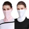 Ice Silk Sunscreen Mask Women Summer Anti-Uv Quick-Drying Face Cover Scarf Breathable Lady Neck Protection Hanging Ear Headband