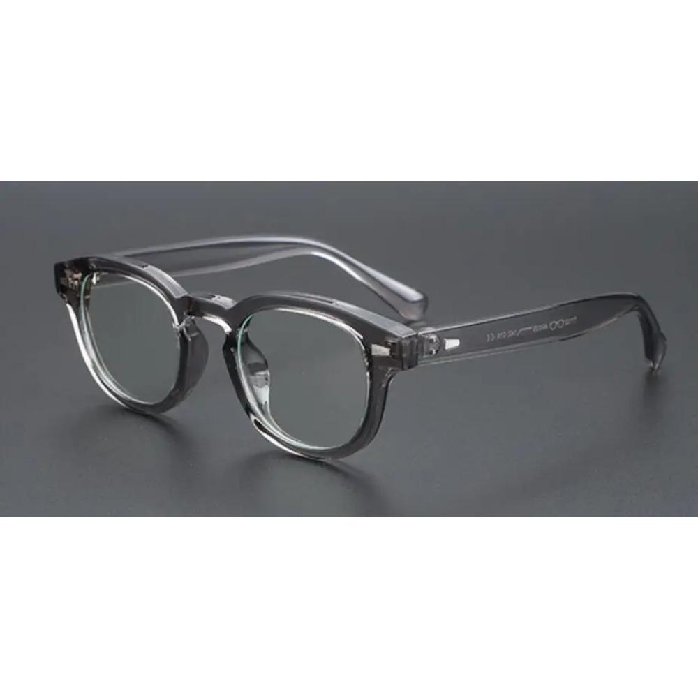 Anti Blaulicht Mode Klassische Lesebrille Herren Luxusmarke Nieten Grün Quadratische Brillenfassungen Optische Computerbrille