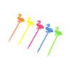 50-Pack Bird-Shaped Plastic Fruit Picks & Pastry Forks