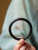 Ethnic Style Wenwan Jewelry - Blood Sandalwood, Green Sandalwood, Ebony, Rosewood, and Agarwood Thin Bangle Bracelet (0.8 Round Bar).