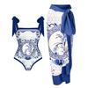 2026 Nieuw Vintage Badpak Conservatief Eendelig Bikini Badpak Set