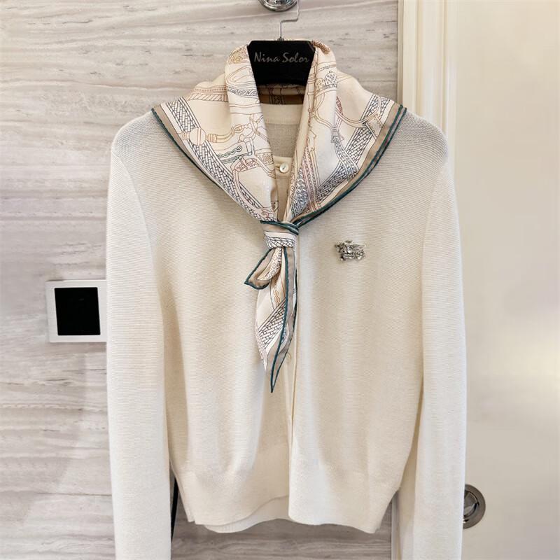 NINA SOLOR 19 Momme Twill Silk Scarf