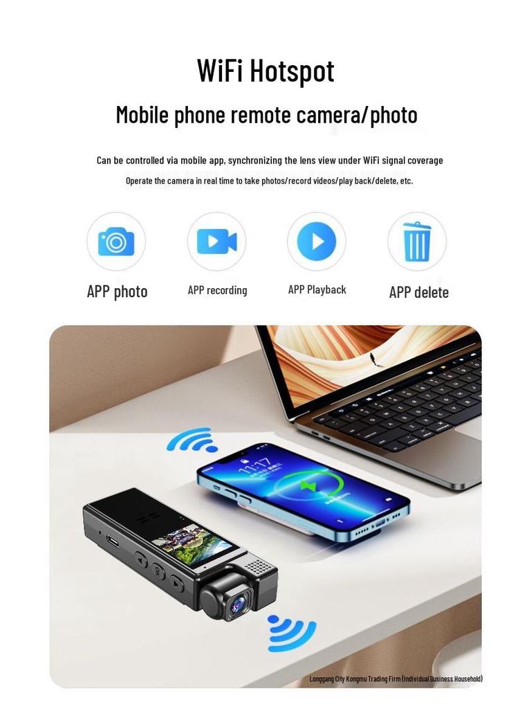 HD Outdoor Pocket Camcorder: Voice & Video Recorder for Sports and Law Enforcement.