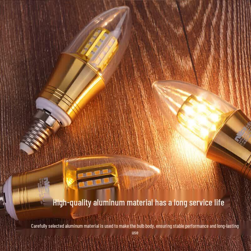 NVC 9W E14 LED Candelabra Bulb 5-Pack
