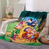 1pc, Snow White and the Seven Dwarfs Home Decor Gift Cozy Blanket for Bedroom, Living Room, Travel, Camping, Car