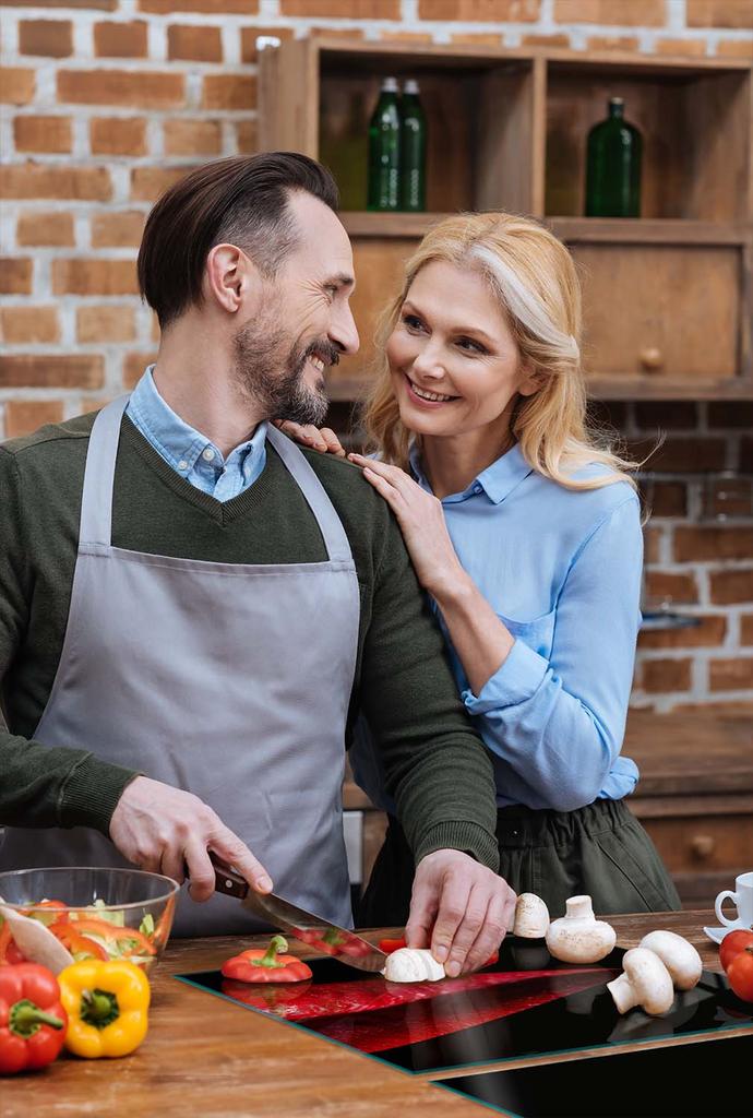 SZKLANA PŁYTA OCHRONNA DO KUCHNI 65x52 USTA
