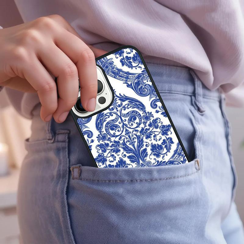 Moroccan Ancient Floral Tiles Phone Case For iPhone 17 Air 15 16e 14 13 Pro Max Coque 12 11 Pro Max PLUS cover