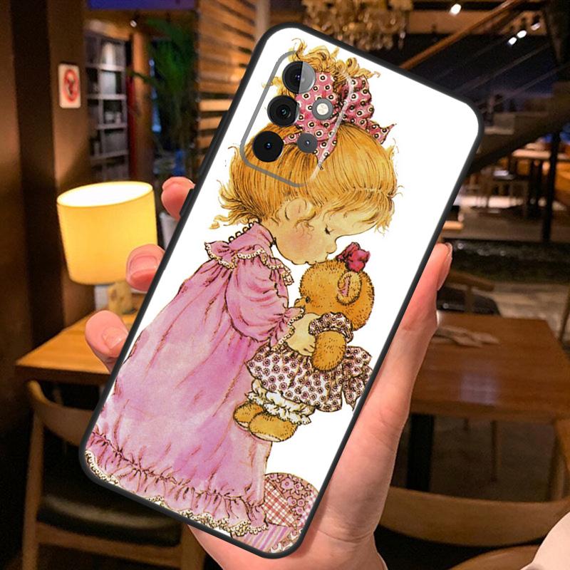 Sarah Kay pattern Phone Case For Samsung A51 A71 A50 A70 A13 A23 A33 A53 A12 A22 A32 A42 A52 A54 A34 A14 Cover