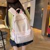 Schoolbag new schoolbag female ins large capacity high school student leisure travel backpack candy contrasting color sweet wind backpack