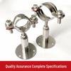 304 Stainless Steel Adjustable Pipe Clamp Bracket