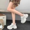 Korean Version of Rhinestone Hollow Mesh Dad Shoes Women's New Thick-soled Heightening Casual Versatile Sports Shoes In Summer 2025