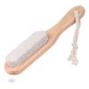 Wooden Handle Pumice Brush, Natural Stone Foot Scrub Tool, Durable and Attractive, Good for Foot Skin