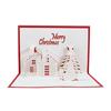 3D Pop Up Christmas Cards Greeting Holiday Cards with Envelope Xmas Decoration Ornament Xmas New Year Holiday Festivals Gift
