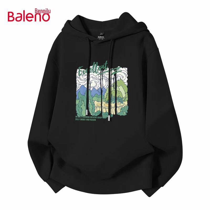 Baleno Men's Heavyweight Graphic Hoodie