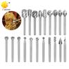 20-Piece Alloy & High-Speed Steel Rotary Grinding and Milling Set for Woodworking
