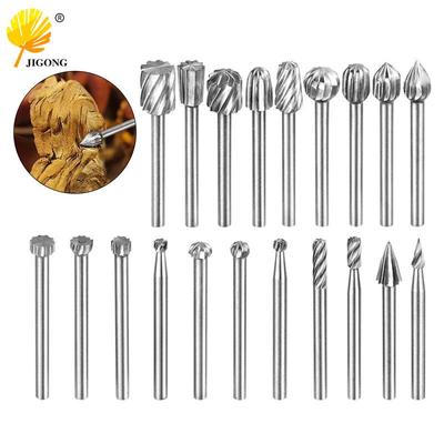 20-Piece Alloy & High-Speed Steel Rotary Grinding and Milling Set for Woodworking
