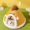 Warm and Windproof Triangle Yurt Tent for Dogs In Autumn and Winter Teddy Small Dog Warm Cat Nest Pet Nest